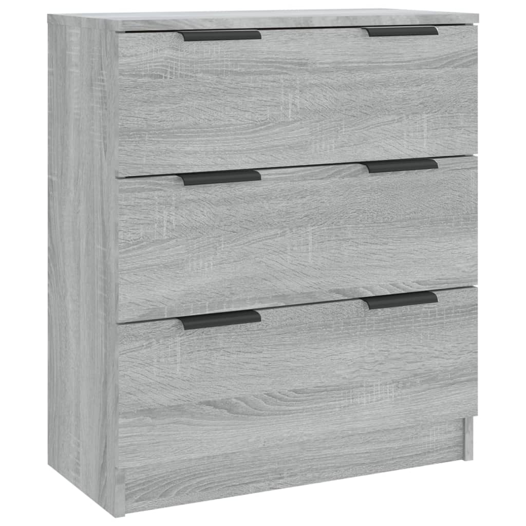 Sideboards 3 Stk. Sonomagrau Holzwerkstoff