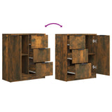 Buffets 2 pcs Chêne fumé 60x30x70 cm Bois d'ingénierie