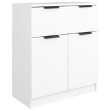 Buffets 3 pcs Blanc Bois d'ingénierie