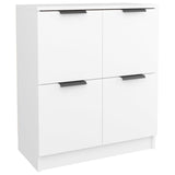 Buffets 2 pcs blanc 60x30x70 cm Bois d'ingénierie