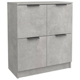 Buffets 2 pcs Gris béton 60x30x70 cm Bois d'ingénierie