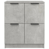 Buffets 2 pcs Gris béton 60x30x70 cm Bois d'ingénierie