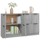 Buffets 2 pcs Sonoma gris 60x30x70 cm Bois d'ingénierie