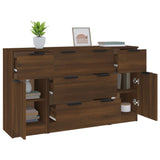 Ensemble de buffets 3 pcs Chêne marron Bois d'ingénierie