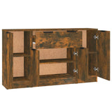 Buffets 3 pcs Chêne fumé Bois d'ingénierie