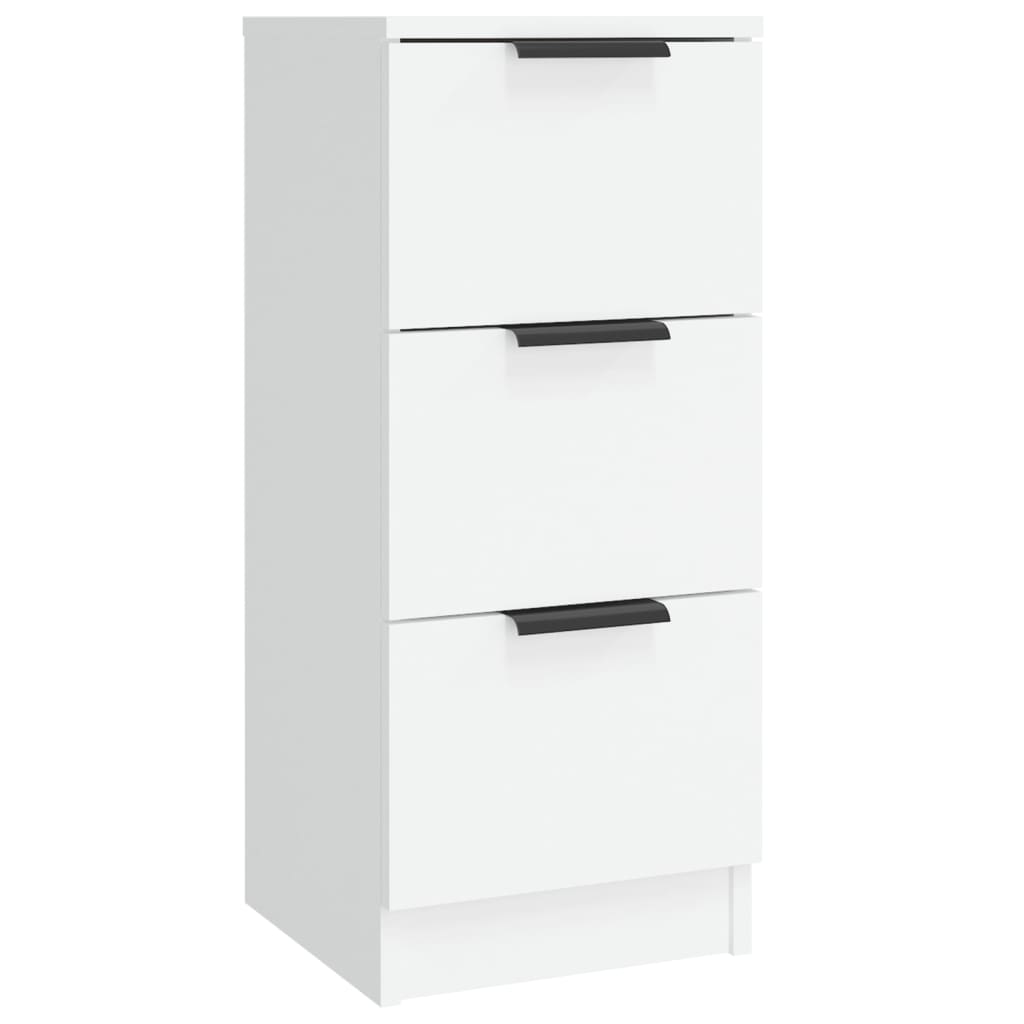 Buffets 3 pcs Blanc Bois d'ingénierie