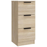 3 pcs Sideboards Sonoma Oak Engineered Wood