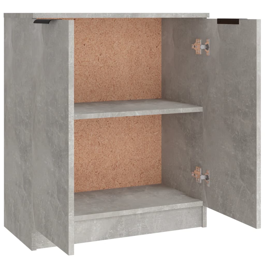 Sideboards 3 Stück aus grauem Beton-Holzwerkstoff