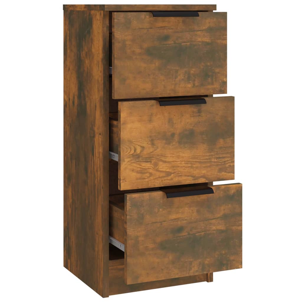 Buffets 3 pcs Chêne fumé Bois d'ingénierie