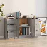 Sideboards 3 Stk. Sonomagrau Holzwerkstoff