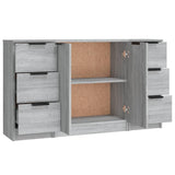 Sideboards 3 Stk. Sonomagrau Holzwerkstoff