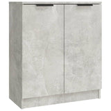 Buffets 3 pcs gris béton bois d'ingénierie