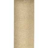 Arbre à chat avec griffoir en sisal Crème 74 cm