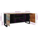 Meuble TV 105x33x46 cm Bois massif de récupération