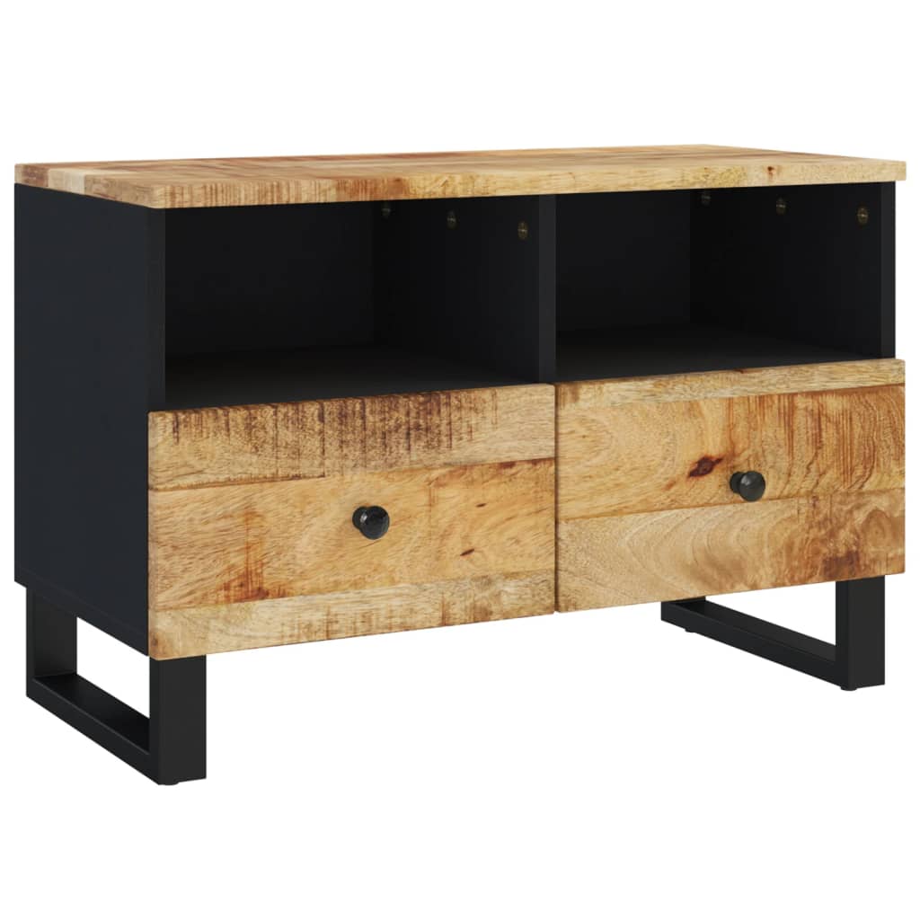 Meuble TV 70x33x46 cm Bois massif de manguier