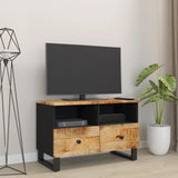 Meuble TV 70x33x46 cm Bois massif de manguier