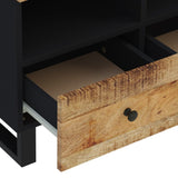 Meuble TV 70x33x46 cm Bois massif de manguier