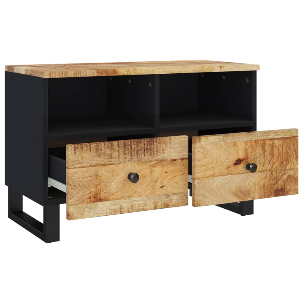 Meuble TV 70x33x46 cm Bois massif de manguier