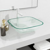 Lavabo Verre 42x42x14 cm Transparent