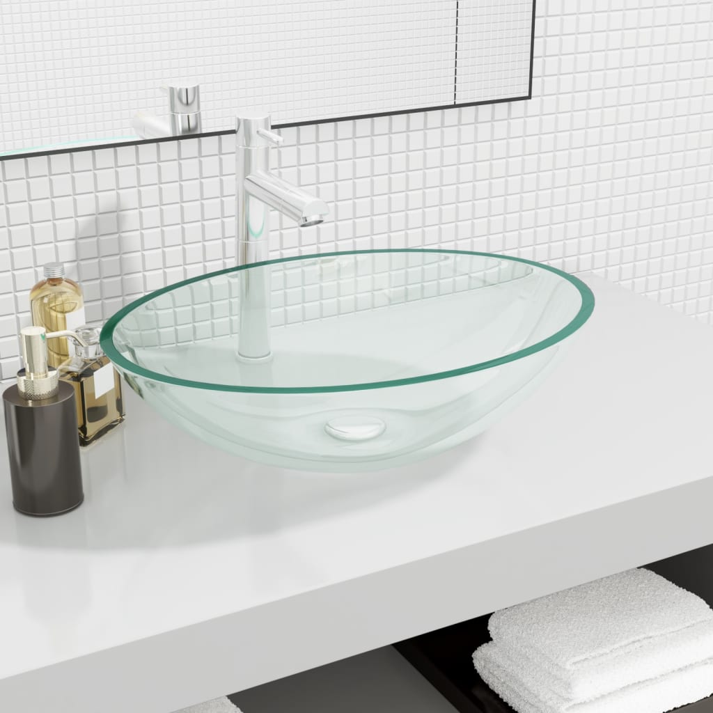 Lavabo Verre 50x37x14 cm Transparent