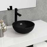 Lavabo Verre trempé 30x12 cm Noir