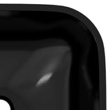 Lavabo Verre 42x42x14 cm Noir