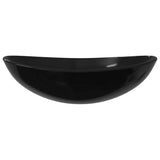 Lavabo Verre trempé 54,5x35x15,5 cm Noir