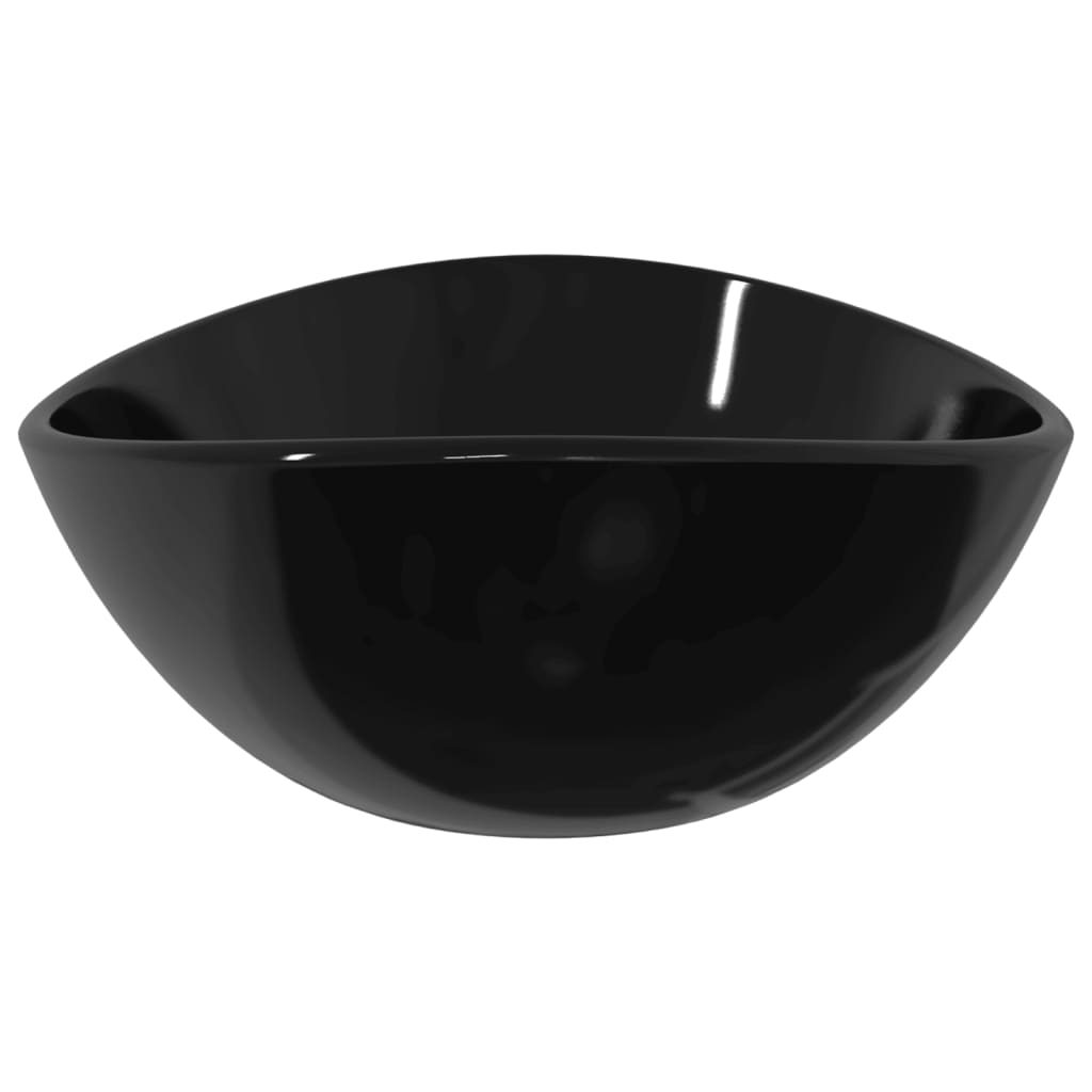 Lavabo Verre trempé 54,5x35x15,5 cm Noir