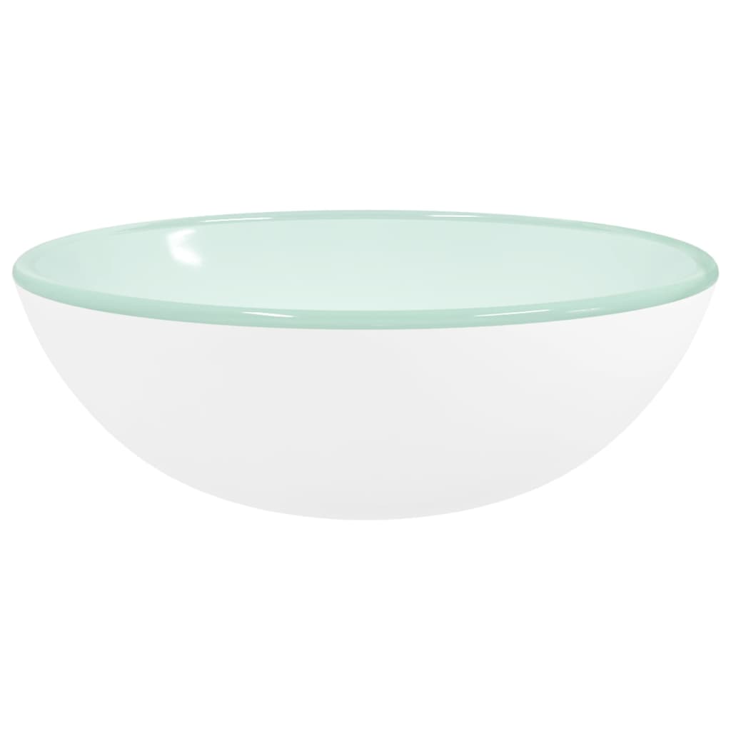 Lavabo Verre trempé 35x12 cm Blanc