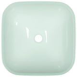 Lavabo Verre 42x42x14 cm Blanc