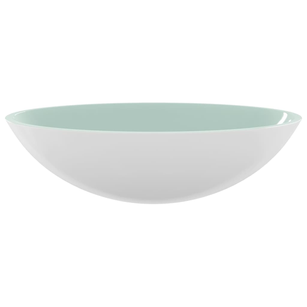 Lavabo Verre 50x37x14 cm Blanc