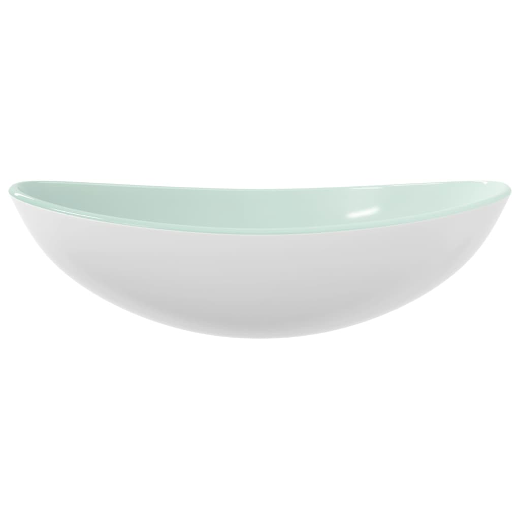 Lavabo Verre trempé 54,5x35x15,5 cm Blanc