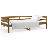 Day bed without mattress honey brown 90x190 cm solid pine wood