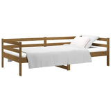 Day bed without mattress honey brown 90x190 cm solid pine wood