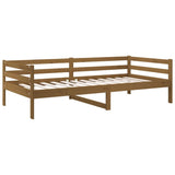 Day bed without mattress honey brown 90x190 cm solid pine wood