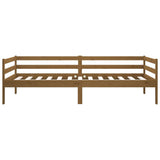 Day bed without mattress honey brown 90x190 cm solid pine wood