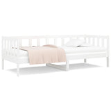 Lit de jour sans matelas blanc 90x190 cm bois de pin massif