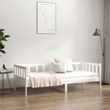 Lit de jour sans matelas blanc 90x190 cm bois de pin massif