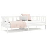 Day bed without mattress white 90x190 cm solid pine wood