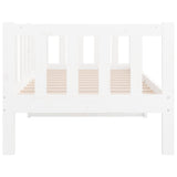 Lit de jour sans matelas blanc 90x190 cm bois de pin massif