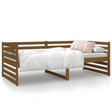 Lit de jour sans matelas marron miel 90x190 cm bois pin massif