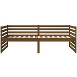 Lit de jour sans matelas marron miel 90x190 cm bois pin massif