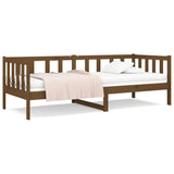 Lit de jour sans matelas marron miel 80x200 cm bois pin massif