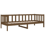 Lit de jour sans matelas marron miel 80x200 cm bois pin massif