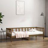 Lit de jour sans matelas marron miel 80x200 cm bois pin massif