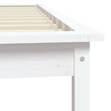 Cadre de lit sans matelas blanc 90x200 cm bois massif