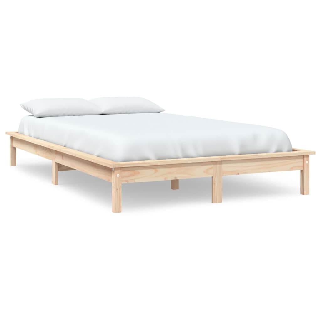 Cadre de lit sans matelas 120x200 cm bois massif