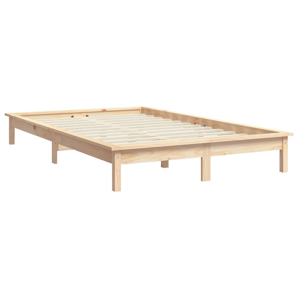 Cadre de lit sans matelas 120x200 cm bois massif