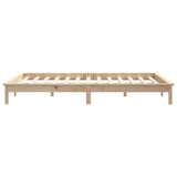 Cadre de lit sans matelas 120x200 cm bois massif