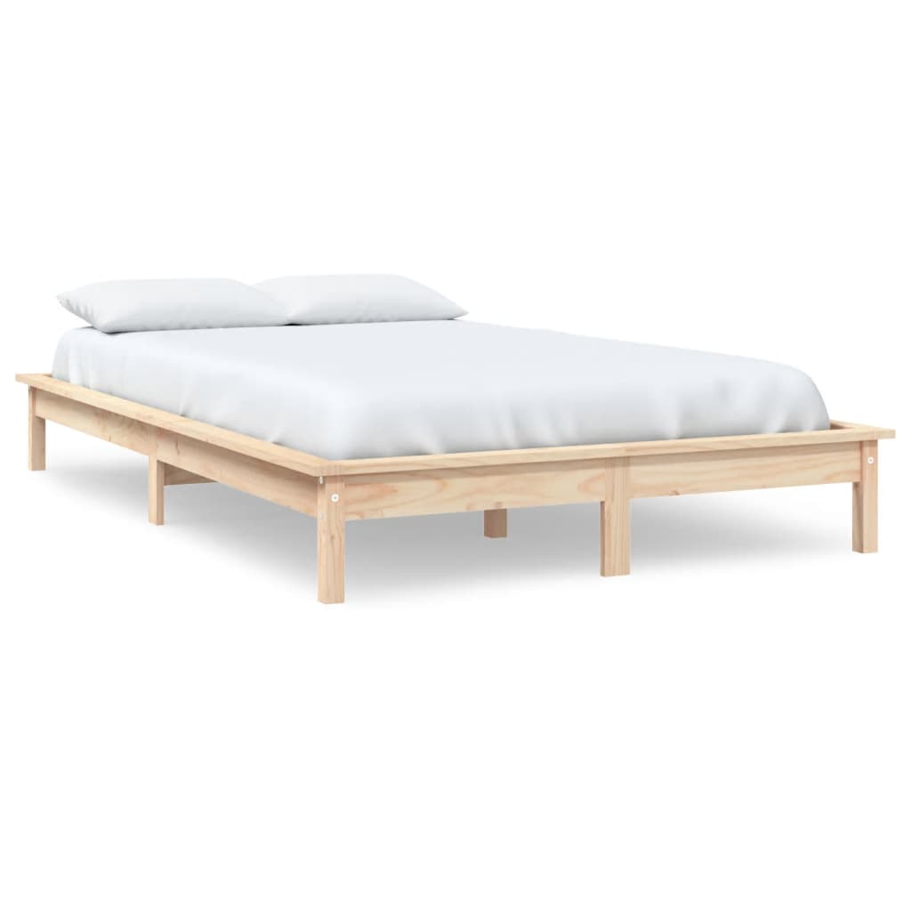 Cadre de lit sans matelas 140x200 cm bois massif